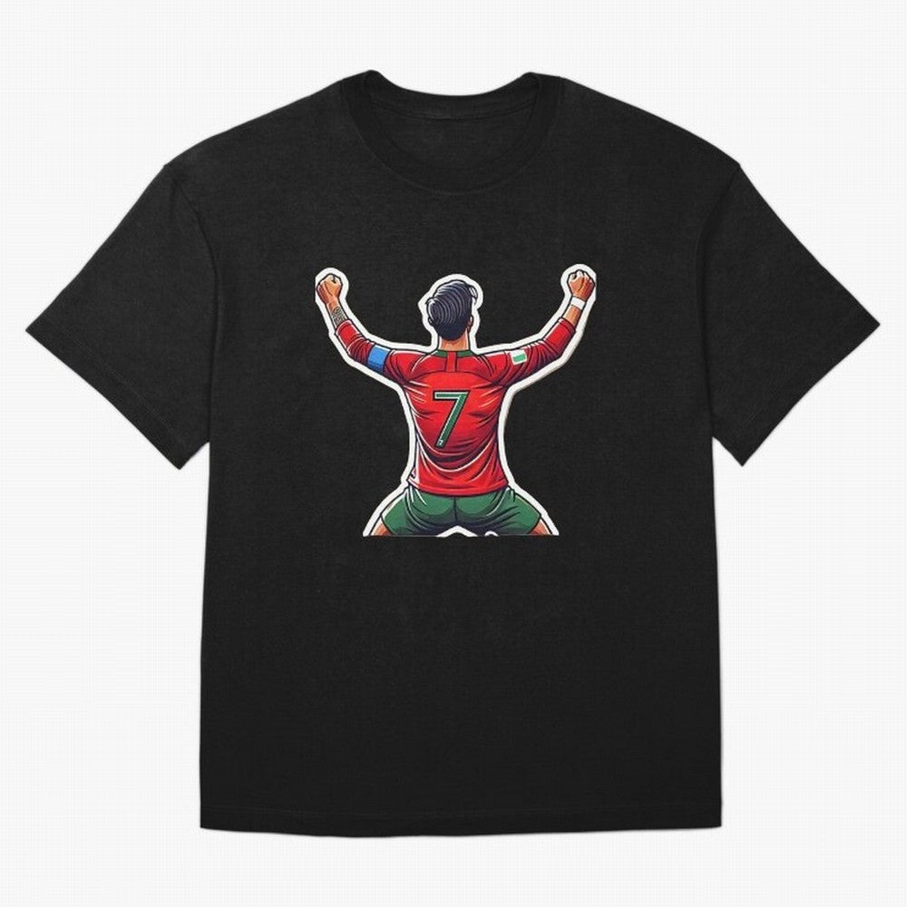 Ronaldo 7 Oversized T-Shirt Showcase Match Day Hype around FIFA World Cup 2026 USA Canada Mexico, CR7 and Messi, England, France and Netherlands, Stadium Chants, National Pride, Trophy Dreams and Unforgettable Football Memories; Perfect for