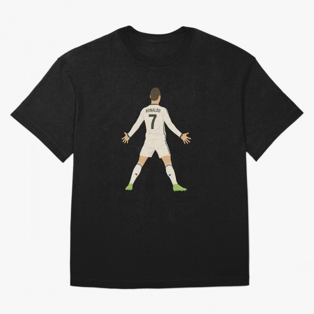Cristiano Ronaldo Iconic Celebration Oversized T-Shirt Celebrate the Biggest Stage of FIFA World Cup 2026 Inspired by Messi, Argentina, France and Brazil Energy, Worldwide Fan Energy, Dramatic Goals, Stadium Lights and Championship Celebrations;
