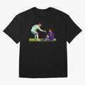 Cristiano Ronaldo & Messi Wpap Art Oversized T-Shirt Celebrate Fan Favorites in Global Football Passion for FIFA World Cup 2026, Featuring Neymar, Haaland and Cristiano Ronaldo, Portugal, Sports Nostalgia, International Competition, Famous Players