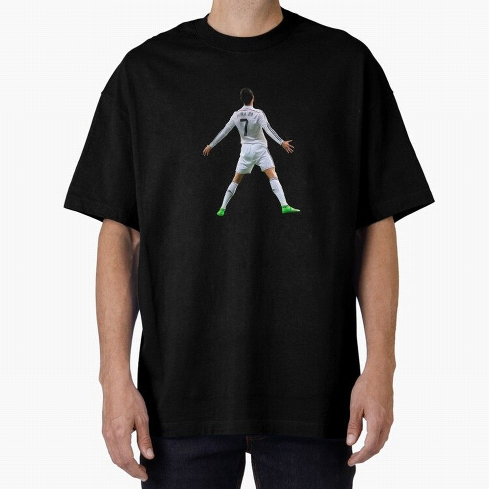 DESIGN CRISTIANO RONALDO CR7 STICKER Oversized T-Shirt Bring Champion Energy into the FIFA World Cup 2026 Group Stage Journey through Messi, CR7 and Mbappe Highlights, France Pride, Football Passion, Legendary Performances, Festival Vibes and