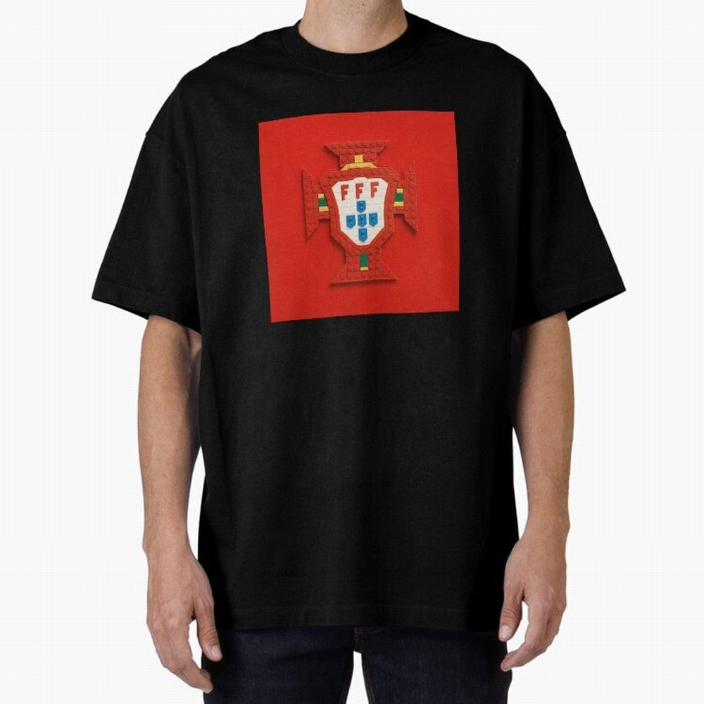 Portugal Blocks Oversized T-Shirt Bring Match Day Fire to FIFA World Cup 2026 Group Stage Spirit, Made for Spain, Haaland, Football Passion, Legendary Performances, Festival Vibes and Supporter Community; Ideal for Passionate Fans Who Love Underdog