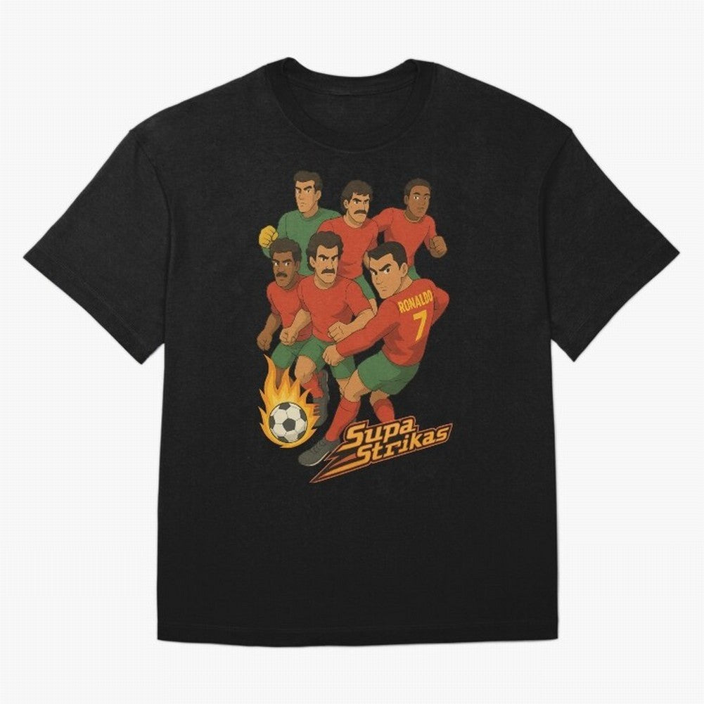 Supastrikas Portugal Team Version Oversized T-Shirt Keep Football History Alive during FIFA World Cup 2026 for Fans of Mbappe and Argentina, Bringing Match Day Excitement, Supporter Culture, Golden Goals and Global Football Passion; Made for