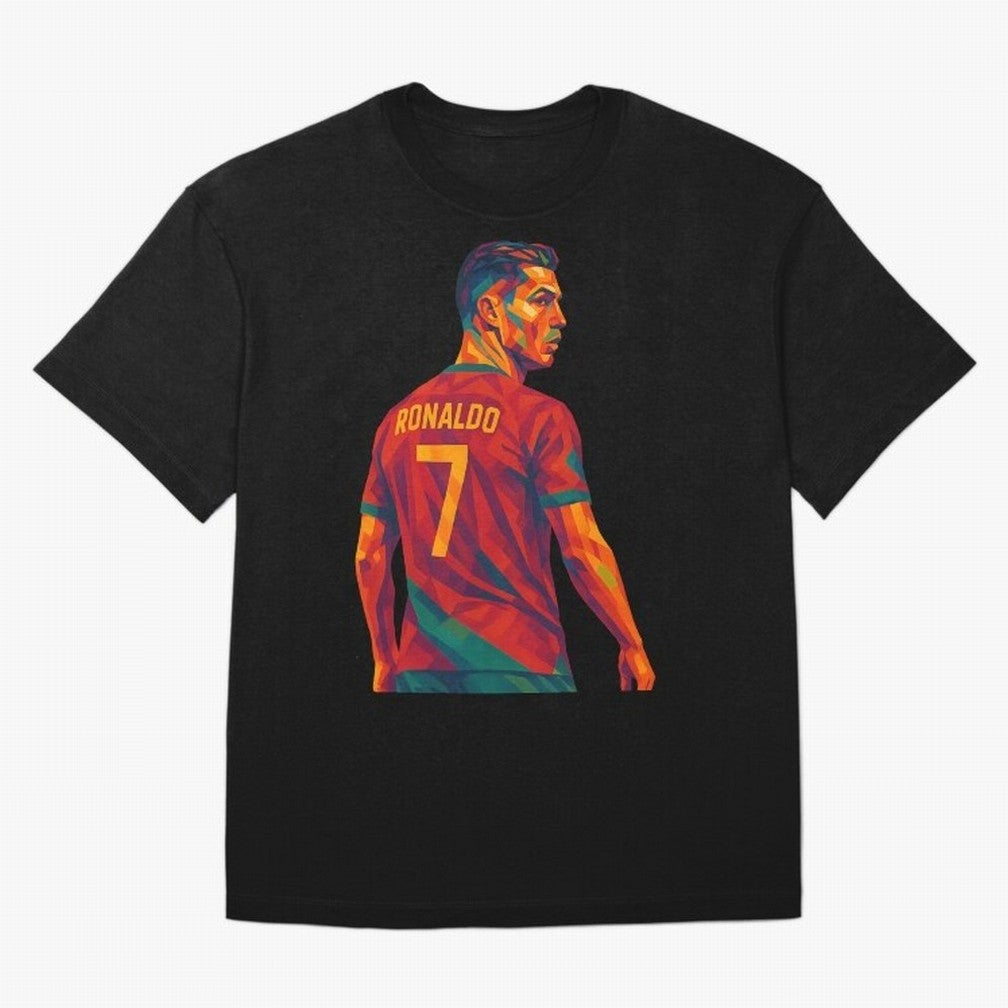 Cristiano Ronaldo Oversized T-Shirt Feel the Heartbeat of FIFA World Cup 2026 USA Canada Mexico Highlighting Messi, CR7 and Mbappe, Germany Energy, Football Festival Excitement, Trophy Ambitions, Country Rivalries and Star Player Buzz; Perfect for