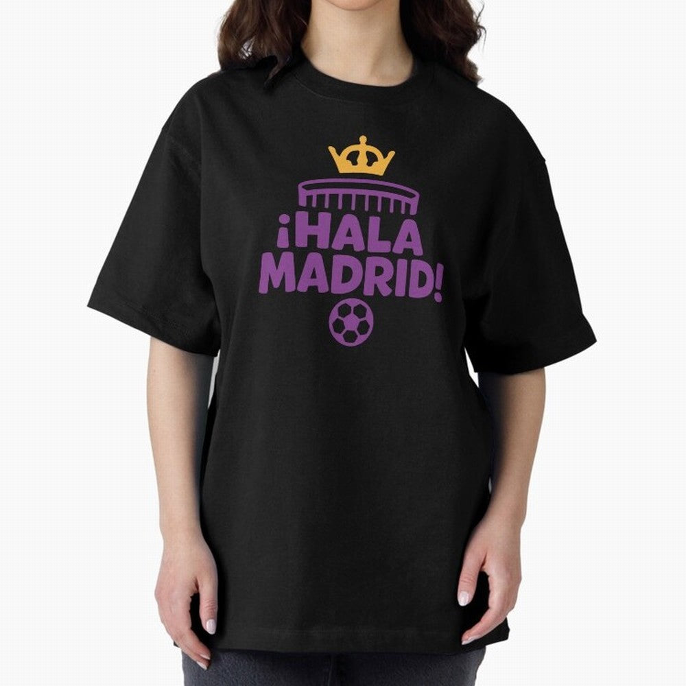 Hala Madrid Oversized T-Shirt Bring Home FIFA World Cup 2026 USA Canada Mexico Made for Cristiano Ronaldo, England Energy, Soccer Culture, Superstar Moments, National Team Dreams and Competitive Fire; Great for Supporters Who Love Legendary