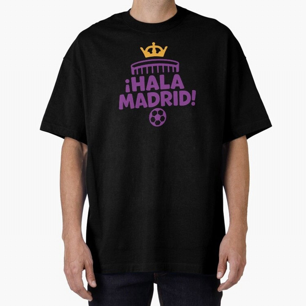 Hala Madrid Oversized T-Shirt Bring Home FIFA World Cup 2026 USA Canada Mexico Made for Cristiano Ronaldo, England Energy, Soccer Culture, Superstar Moments, National Team Dreams and Competitive Fire; Great for Supporters Who Love Legendary