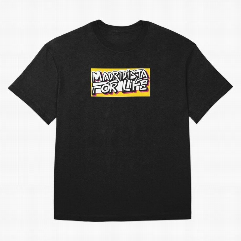 Madridista for Life Oversized T-Shirt Live for the Drama of Global Football Passion for FIFA World Cup 2026, Driven by Mbappe and Neymar, Spain and Netherlands, Classic Soccer Heritage, Championship Pressure, Fan Loyalty and International Pride;