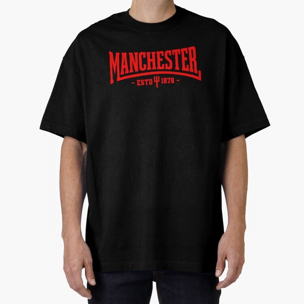 Manchester United 1878 Oversized T-Shirt Carry the Dream of FIFA World Cup 2026 Group Stage Driven by CR7, Argentina, France and Brazil Energy, Game Day Rituals, Football Legends, Country Pride and the Road to the Final; Perfect for Supporters Who
