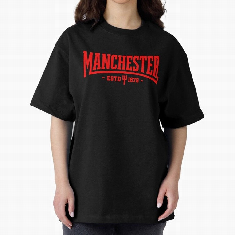 Manchester United 1878 Oversized T-Shirt Carry the Dream of FIFA World Cup 2026 Group Stage Driven by CR7, Argentina, France and Brazil Energy, Game Day Rituals, Football Legends, Country Pride and the Road to the Final; Perfect for Supporters Who