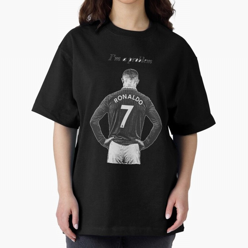 Ronaldo Problem Oversized T-Shirt Feel the Heartbeat of Match Day Hype around FIFA World Cup 2026 Group Stage, Haaland, France, Tournament Hype, Historic Matchups, Family Viewing Parties and Global Sports Pride; Made for Collectors Who Enjoy Iconic
