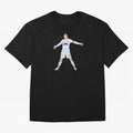 Cristiano Ronaldo celebrates at Real Madrid Oversized T-Shirt Support FIFA World Cup 2026 Spirit, Connected to France and Portugal, Neymar, Haaland and Cristiano Ronaldo, Soccer Culture, Superstar Moments, National Team Dreams and Competitive Fire;