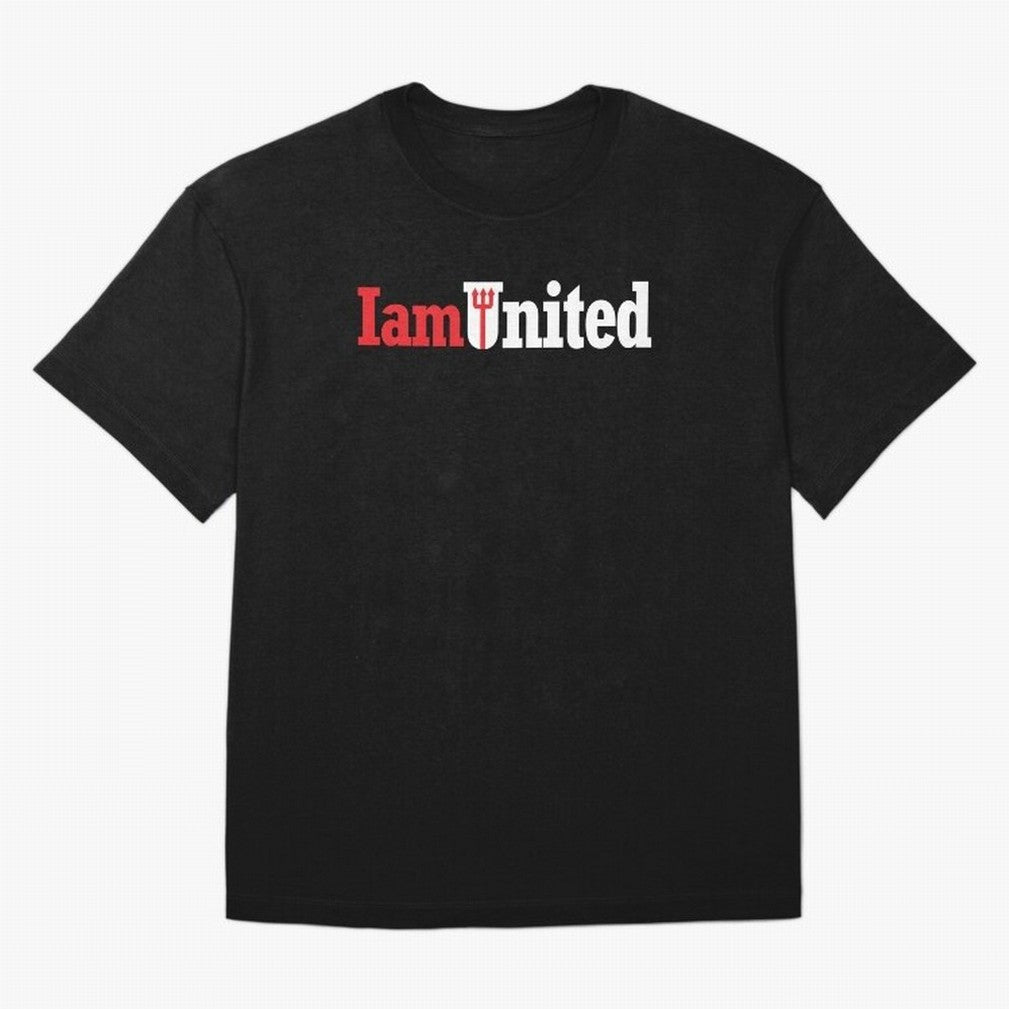Manchester United I am United Oversized T-Shirt Feel the Trophy Chase of Global Football Passion for FIFA World Cup 2026 USA Canada Mexico, Inspired by Haaland, England, Fan Favorite Moments, National Team Passion, Big Match Drama and Soccer