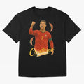Cristiano Ronaldo Portugal Art ¨C Captain¡¯s Glory Football Tribute	 Oversized T-Shirt Treasure FIFA World Cup 2026 USA Canada Mexico Driven by Mbappe, France Energy, Champion Mindset, Group Stage Buzz, Knockout Tension and Passionate Fan Culture;