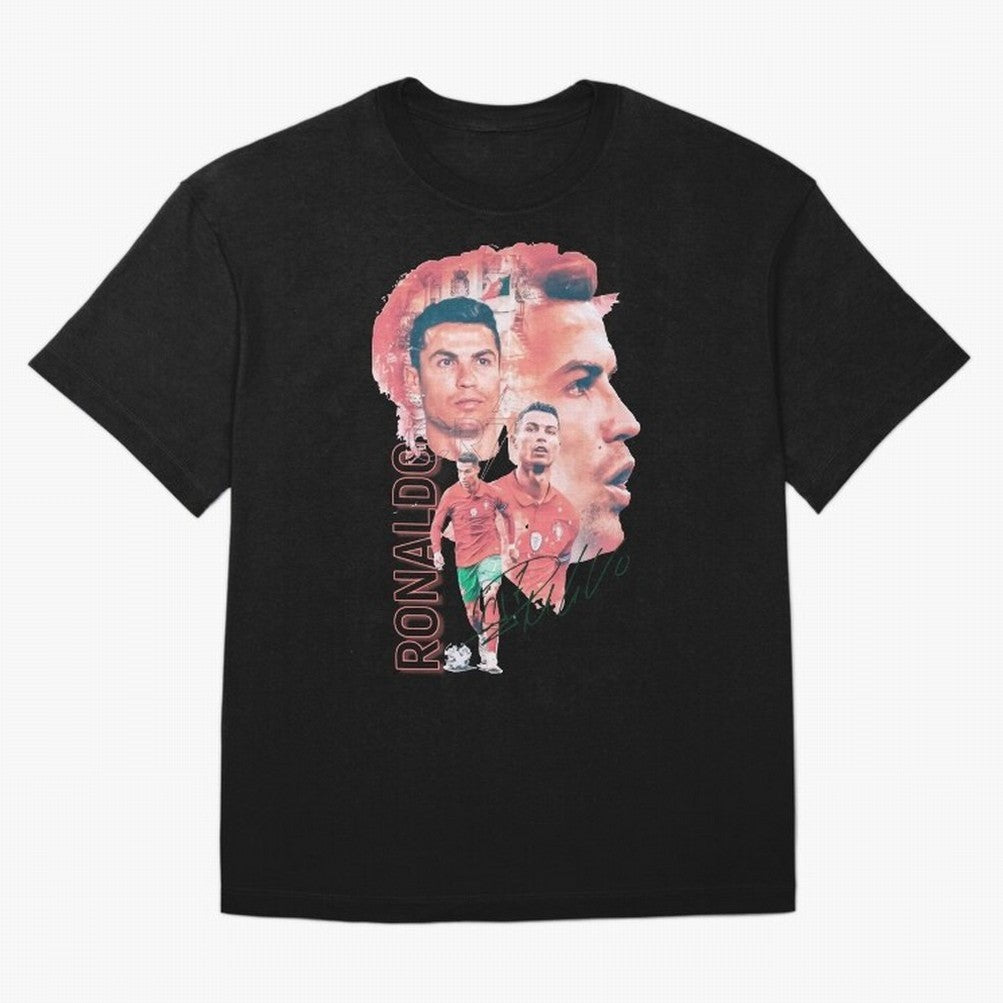 Cristiano Ronaldo Design Oversized T-Shirt Get Ready for FIFA World Cup 2026 USA Canada Mexico Capturing Messi, Neymar and Mbappe, Argentina Energy, Vintage Soccer Flavor, Modern Football Stars, National Flags and Final Night Emotion; Made for