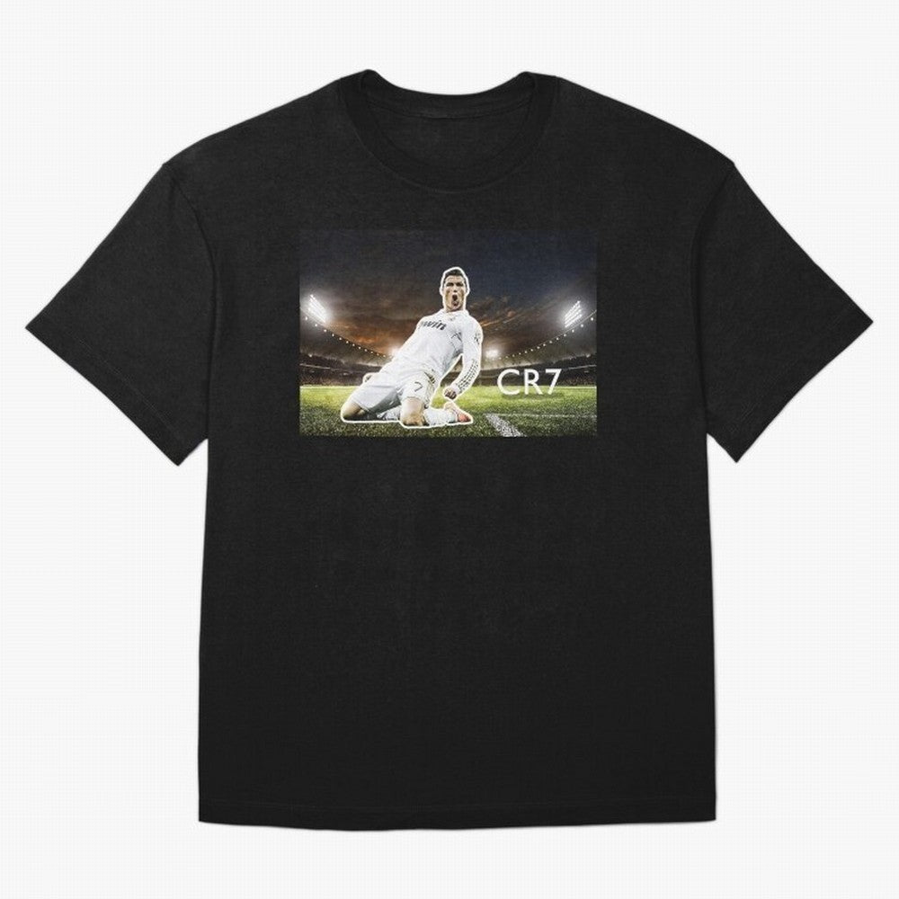 Cristiano Ronaldo Celebration Scene Oversized T-Shirt Celebrate the Magic of FIFA World Cup 2026 USA Canada Mexico Centered on Messi, France Energy, Match Day Excitement, Supporter Culture, Golden Goals and Global Football Passion; Perfect for