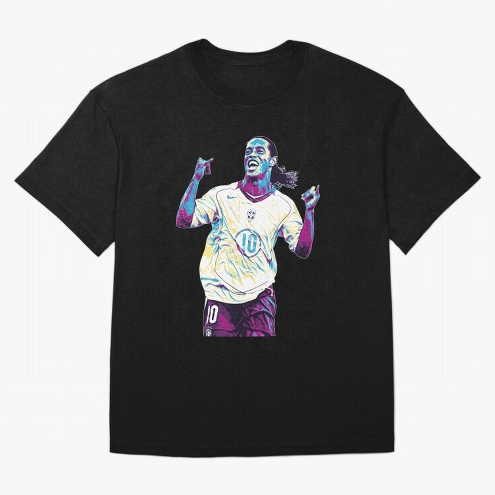 Ronaldinho brazil team Oversized T-Shirt Bring Global Tournament Vibes to FIFA World Cup 2026 Group Stage Spirit, Made for Argentina, Messi, Tournament Hype, Historic Matchups, Family Viewing Parties and Global Sports Pride; Made for Die Hard