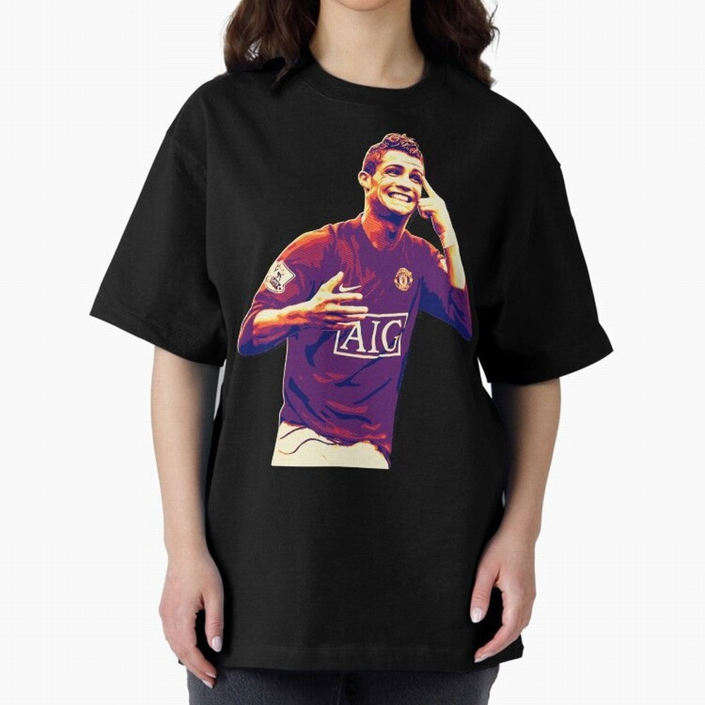 ronaldo Manchester United jarsey Oversized T-Shirt Bring Supporter Culture to Match Day Hype around FIFA World Cup 2026 USA Canada Mexico, Mbappe and Neymar, Spain, Match Day Excitement, Supporter Culture, Golden Goals and Global Football Passion;