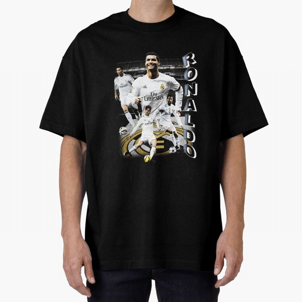 Cristiano Ronaldo Vintage Oversized T-Shirt Bring Match Day Fire to the FIFA World Cup 2026 USA Canada Mexico Journey through Messi, CR7 and Mbappe Highlights, France Pride, Classic Soccer Heritage, Championship Pressure, Fan Loyalty and