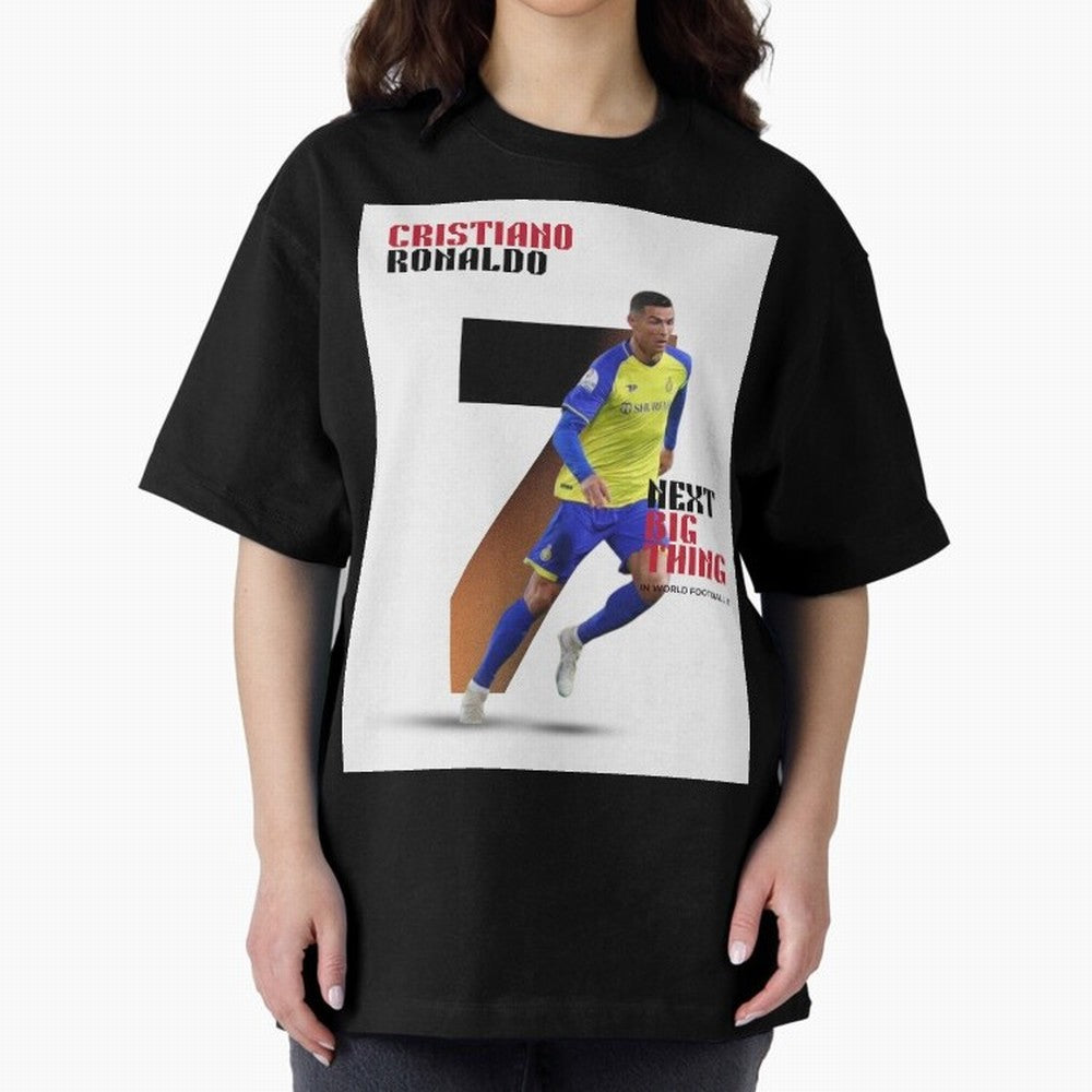 Cristiano Ronaldo (CR7) Oversized T-Shirt Bring a Vintage Feel to the FIFA World Cup 2026 USA Canada Mexico Journey through Messi and Cristiano Ronaldo Highlights, Portugal Pride, Sports Nostalgia, International Competition, Famous Players and