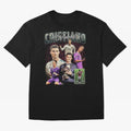 Cristiano Ronaldo Bootleg design Oversized T-Shirt Bring a Vintage Feel to FIFA World Cup 2026 USA Canada Mexico Built around Neymar, Haaland and Cristiano Ronaldo, England and Germany Energy, Retro Football Energy, Iconic Rivalries, Trophy Chase
