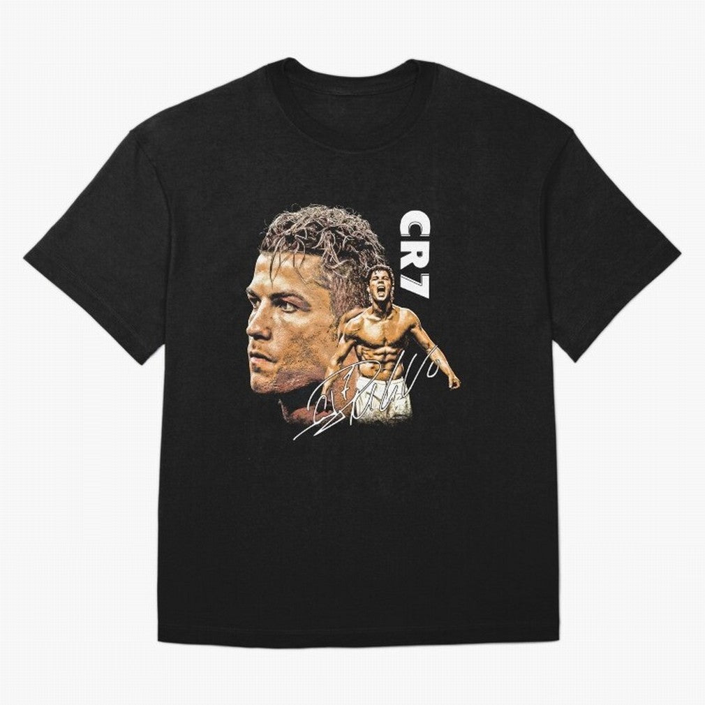 Cristiano Ronaldo Football Legend T-Shirt Oversized T-Shirt Showcase FIFA World Cup 2026 USA Canada Mexico for Fans of Messi, Neymar and Mbappe and England and Germany, Bringing Soccer Culture, Superstar Moments, National Team Dreams and