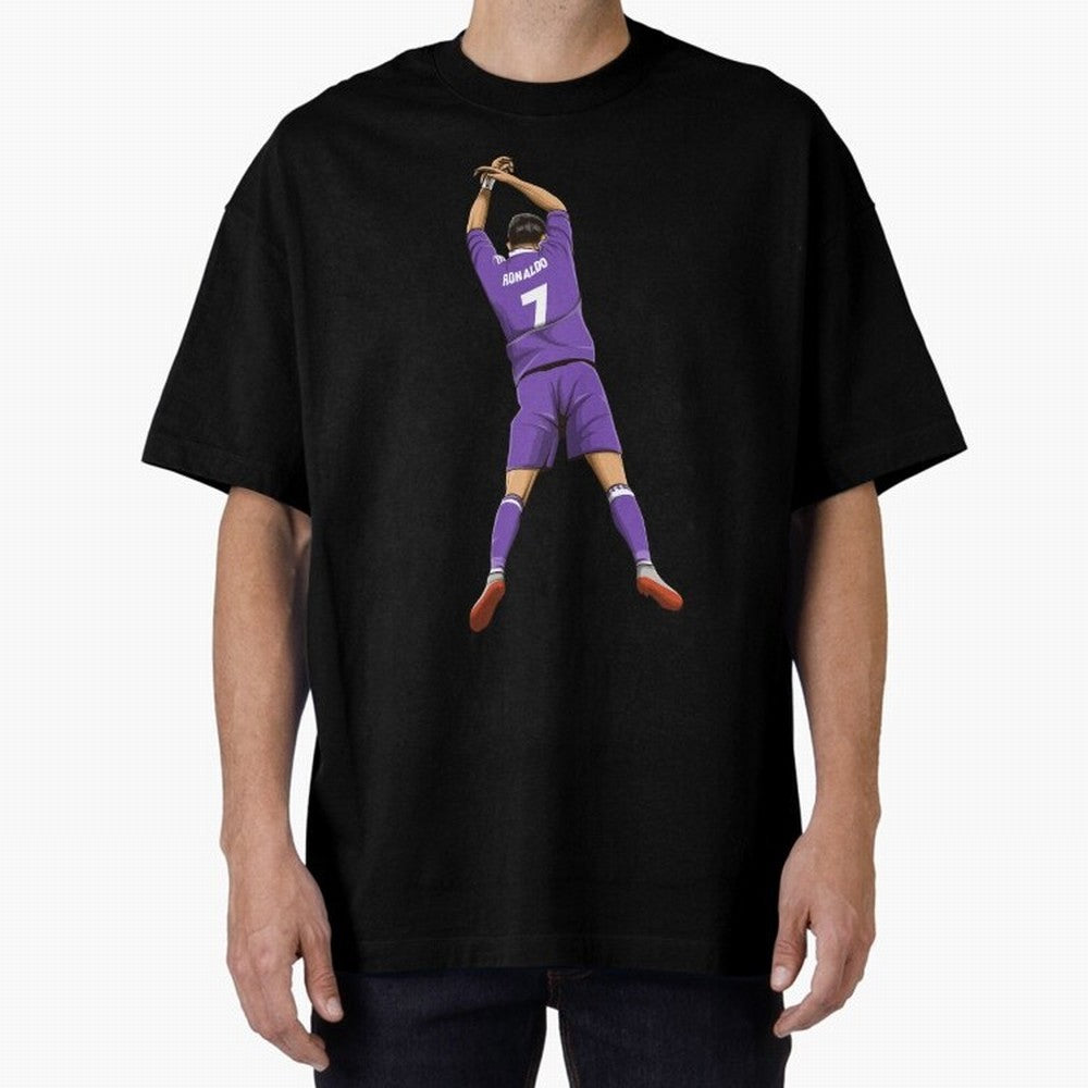 Cristiano Ronaldo Oversized T-Shirt Celebrate Fan Favorites in Match Day Hype around FIFA World Cup 2026 Group Stage, Messi, Brazil, Portugal and Argentina, Supporter Pride, Iconic Celebrations, Legendary Names and Global Match Day Energy; Perfect