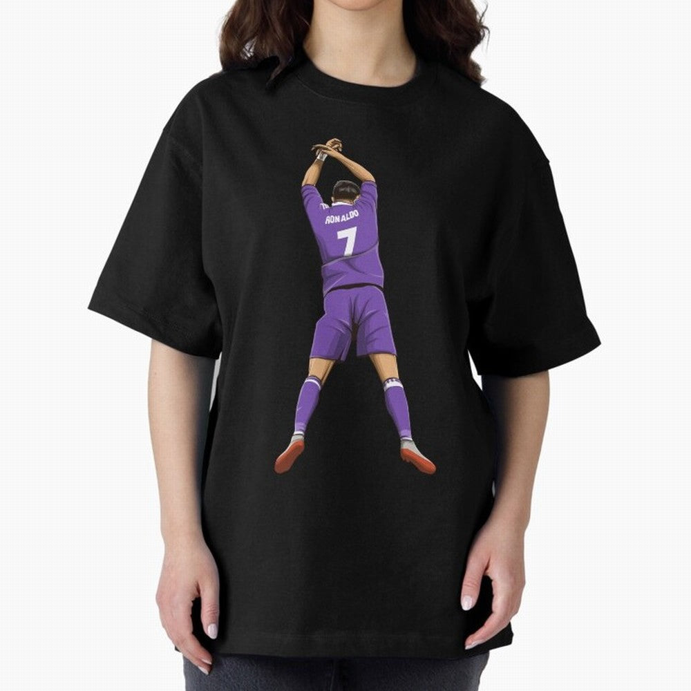 Cristiano Ronaldo Oversized T-Shirt Celebrate Fan Favorites in Match Day Hype around FIFA World Cup 2026 Group Stage, Messi, Brazil, Portugal and Argentina, Supporter Pride, Iconic Celebrations, Legendary Names and Global Match Day Energy; Perfect