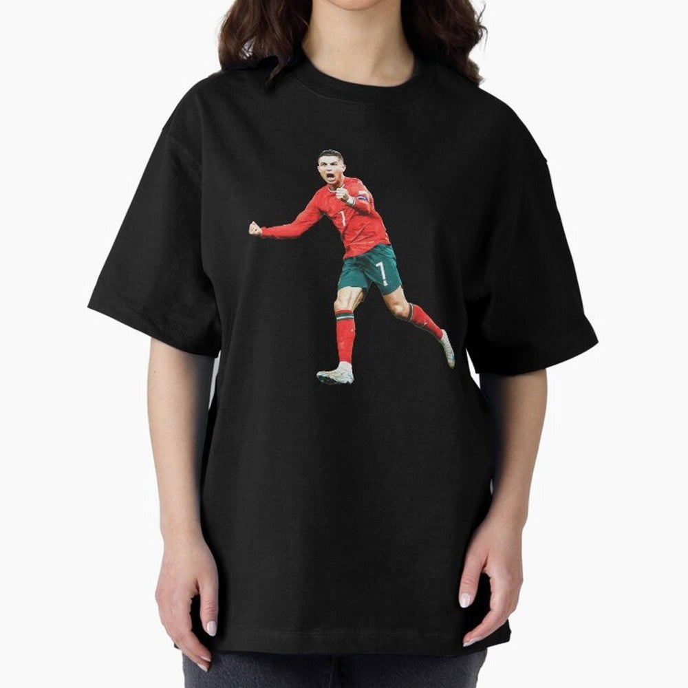 Cristiano Ronaldo Oversized T-Shirt Make Your Look Match Global Football Passion for FIFA World Cup 2026 USA Canada Mexico, Centered on Messi, Neymar and Mbappe, Argentina and Brazil, Retro Football Energy, Iconic Rivalries, Trophy Chase Drama and