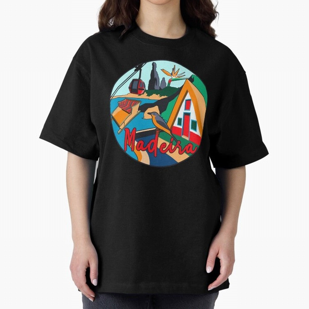 Madeira Oversized T-Shirt Celebrate Unforgettable Nights in FIFA World Cup 2026 Group Stage Spirit, Highlighting England and Germany, Mbappe and Neymar, Retro Football Energy, Iconic Rivalries, Trophy Chase Drama and Stadium Atmosphere; Made for