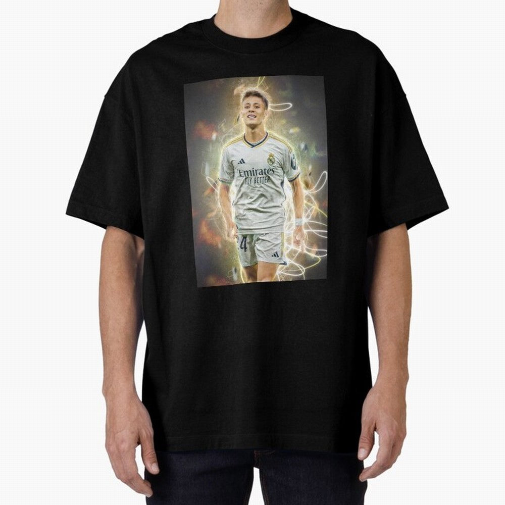 Arda Guler Oversized T-Shirt Honor the Football Icons of FIFA World Cup 2026 Group Stage for Fans of Messi, Neymar and Mbappe and Germany, Bringing Fan Favorite Moments, National Team Passion, Big Match Drama and Soccer History; Perfect for People