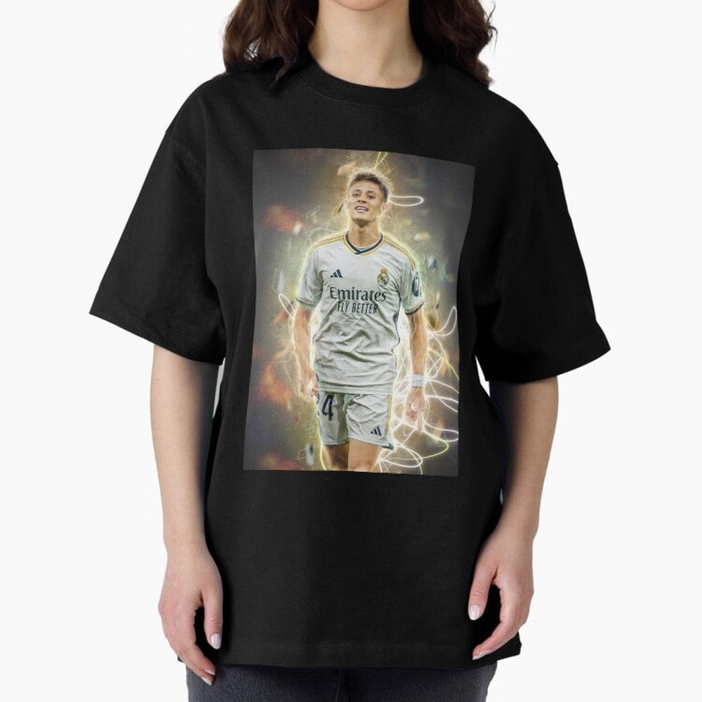 Arda Guler Oversized T-Shirt Honor the Football Icons of FIFA World Cup 2026 Group Stage for Fans of Messi, Neymar and Mbappe and Germany, Bringing Fan Favorite Moments, National Team Passion, Big Match Drama and Soccer History; Perfect for People