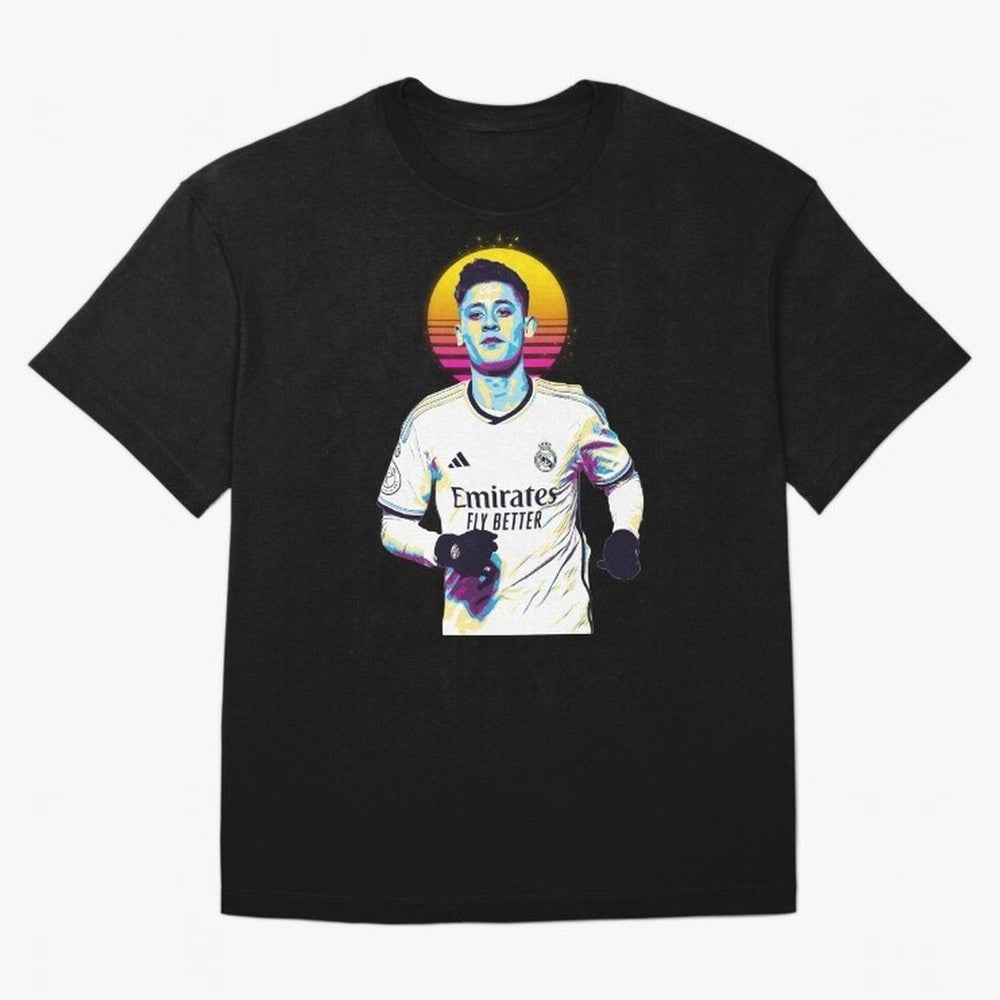 Arda Guler retro 80s Oversized T-Shirt Make Every Match About Global Football Passion for FIFA World Cup 2026 USA Canada Mexico, Driven by Messi, Neymar and Mbappe, Brazil, Tournament Hype, Historic Matchups, Family Viewing Parties and Global