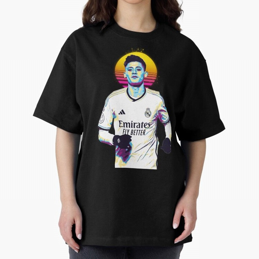 Arda Guler retro 80s Oversized T-Shirt Make Every Match About Global Football Passion for FIFA World Cup 2026 USA Canada Mexico, Driven by Messi, Neymar and Mbappe, Brazil, Tournament Hype, Historic Matchups, Family Viewing Parties and Global