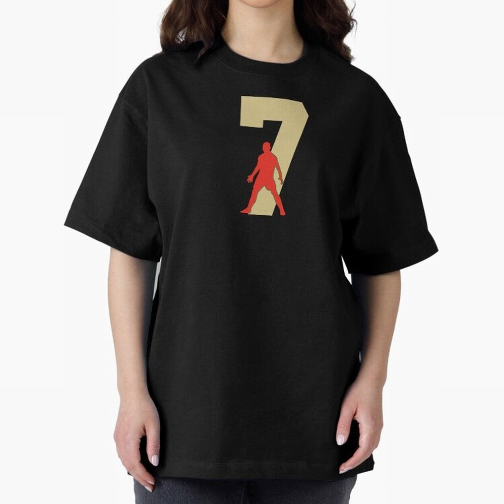Ronaldo 7 Soccer Icon Oversized T-Shirt Treasure the FIFA World Cup 2026 Group Stage Journey through Neymar Highlights, Brazil Pride, Sports Nostalgia, International Competition, Famous Players and Unforgettable Victories; Great for Supporters Who