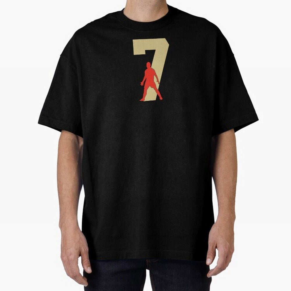 Ronaldo 7 Soccer Icon Oversized T-Shirt Treasure the FIFA World Cup 2026 Group Stage Journey through Neymar Highlights, Brazil Pride, Sports Nostalgia, International Competition, Famous Players and Unforgettable Victories; Great for Supporters Who