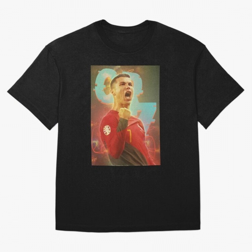 Ronaldo selebration Oversized T-Shirt Unlock the FIFA World Cup 2026 USA Canada Mexico Journey through Mbappe and Neymar Highlights, Brazil Pride, Game Day Rituals, Football Legends, Country Pride and the Road to the Final; Great for Watch Parties,