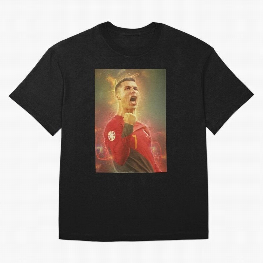 Ronaldo portugal jarsey Oversized T-Shirt Celebrate National Team Dreams in FIFA World Cup 2026 Spirit, with France, Messi, Vintage Soccer Flavor, Modern Football Stars, National Flags and Final Night Emotion; Made for Collectors Who Enjoy Iconic