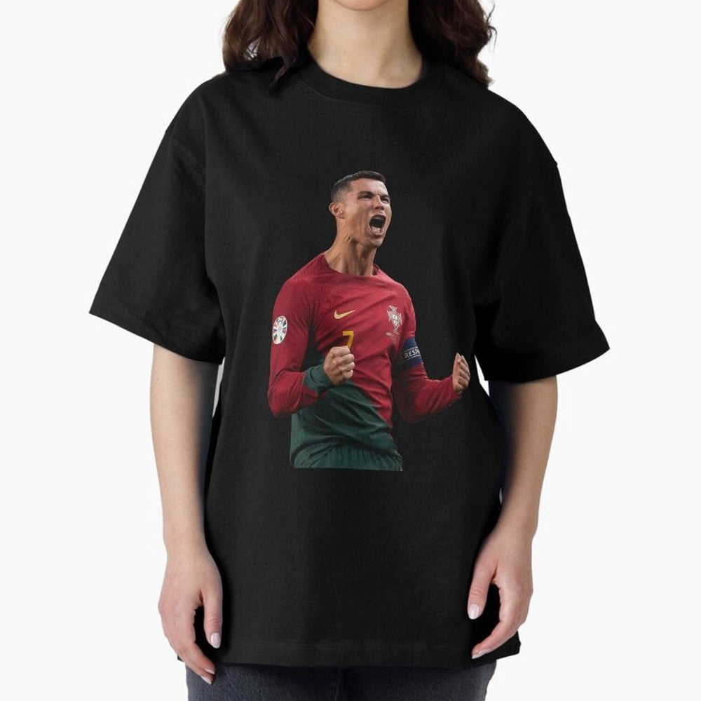 Cristiano Ronaldo T-Shirt Oversized T-Shirt Bring Bold Fan Energy to FIFA World Cup 2026 Spirit, Featuring Argentina and Brazil, Cristiano Ronaldo, Game Day Rituals, Football Legends, Country Pride and the Road to the Final; Ideal for Passionate