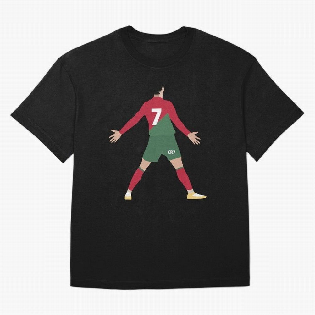 Cristiano Ronaldo illustration Oversized T-Shirt Celebrate Fan Favorites in FIFA World Cup 2026 Group Stage Featuring Messi, CR7 and Mbappe, Spain and Netherlands Energy, Fan Favorite Moments, National Team Passion, Big Match Drama and Soccer