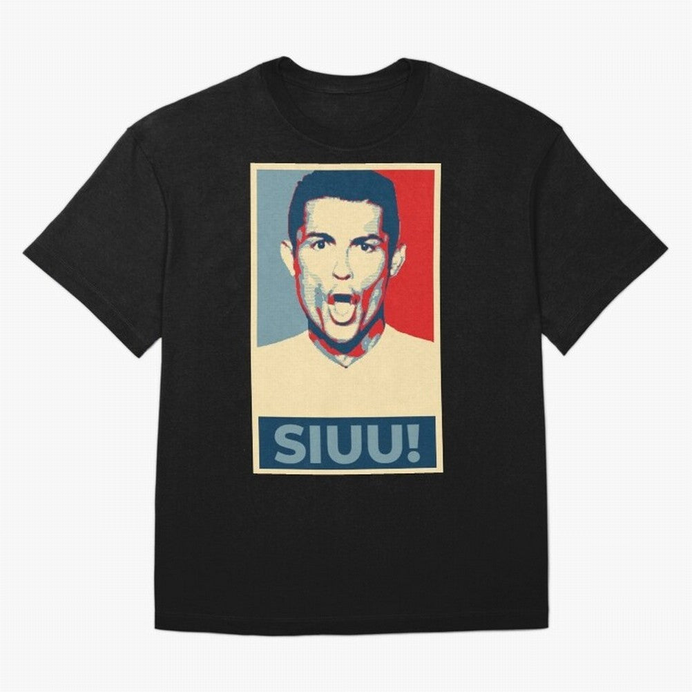 Ronaldo Siuu! - Hope Oversized T-Shirt Discover Match Day Hype around FIFA World Cup 2026, Cristiano Ronaldo, Haaland and CR7, England, France and Netherlands, Football Festival Excitement, Trophy Ambitions, Country Rivalries and Star Player Buzz;