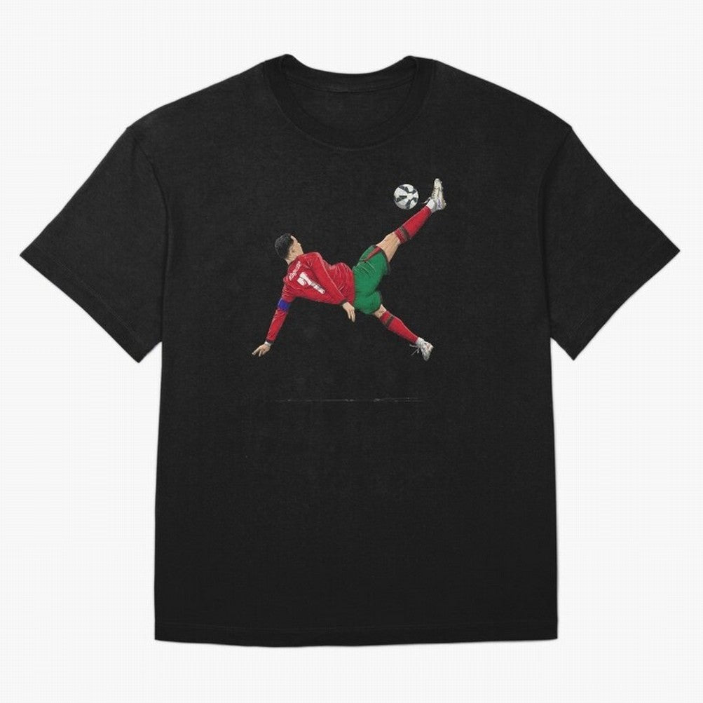 Ronaldo 910 Goal Bicycle Kick Oversized T-Shirt Show Up for the Glory of Global Football Passion for FIFA World Cup 2026, Centered on CR7, Netherlands, Football Passion, Legendary Performances, Festival Vibes and Supporter Community; Perfect for