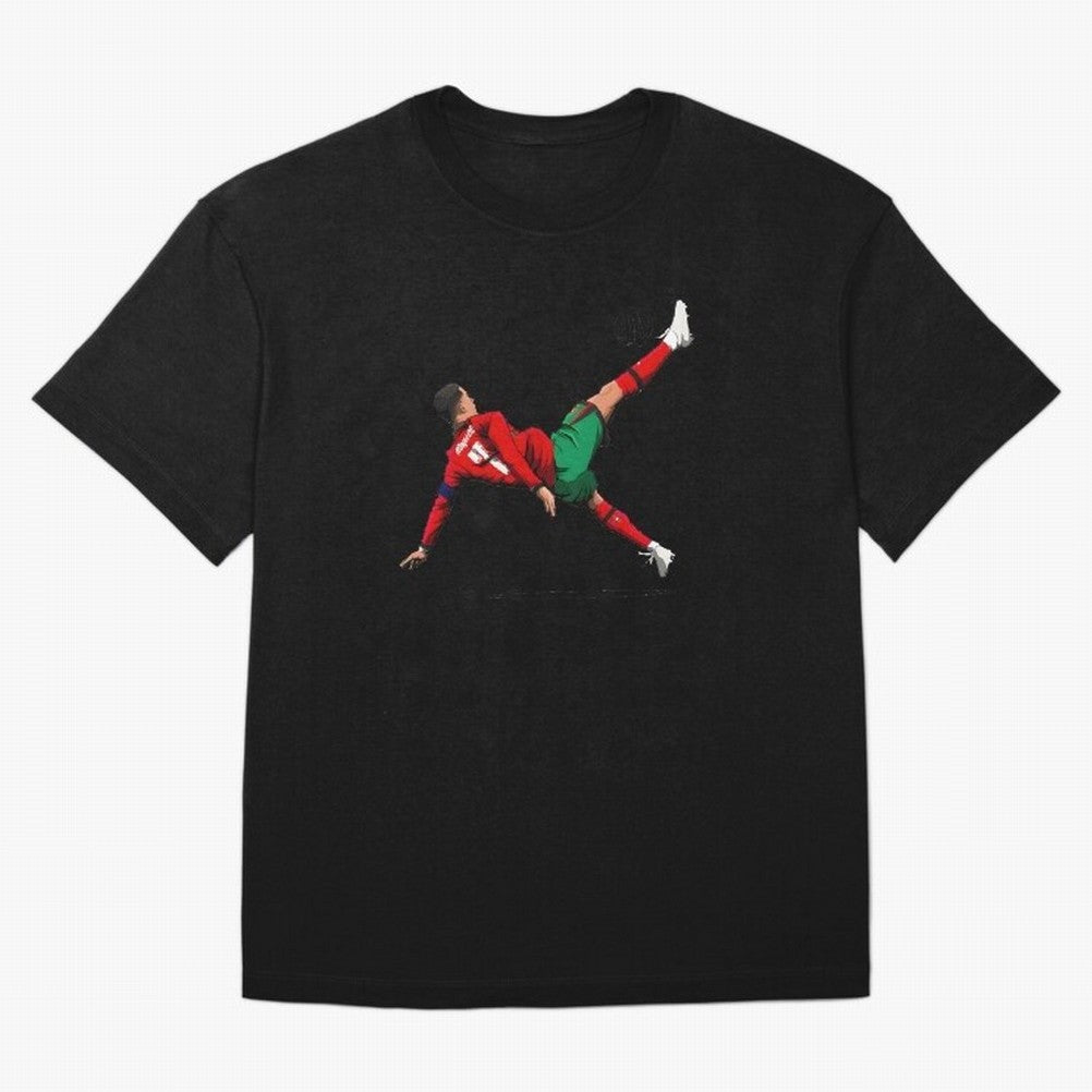 Cristiano Ronaldo 910th Goal Bicycle Kick Tribute Oversized T-Shirt Follow the Final Road of FIFA World Cup 2026 USA Canada Mexico Spirit, Centered on Germany, Cristiano Ronaldo, Haaland and CR7, Game Day Rituals, Football Legends, Country Pride