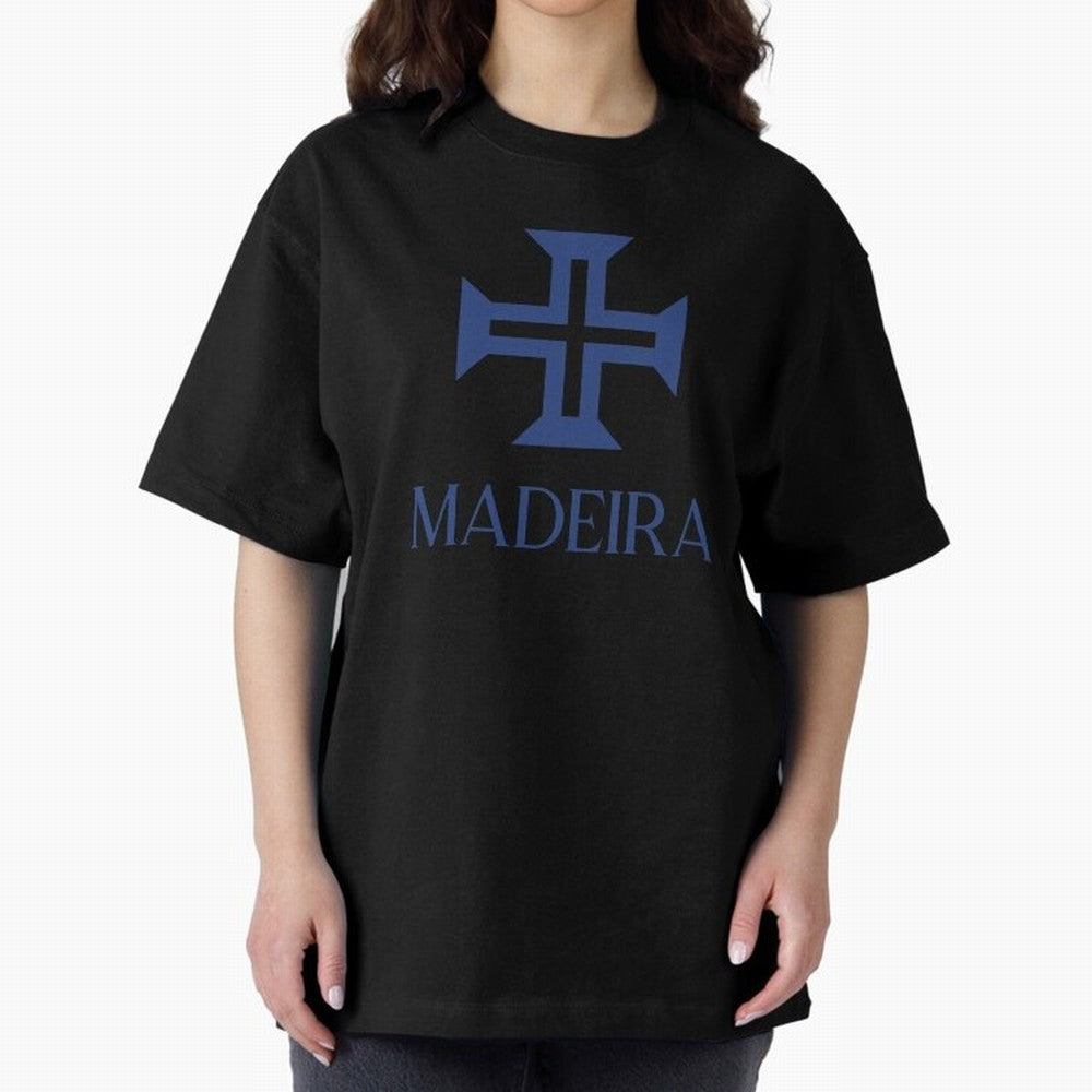Madeira blue Oversized T-Shirt Celebrate Supporters United by Global Football Passion for FIFA World Cup 2026, Connected to Messi, CR7 and Mbappe, Portugal, Spain and Germany, Fan Favorite Moments, National Team Passion, Big Match Drama and Soccer