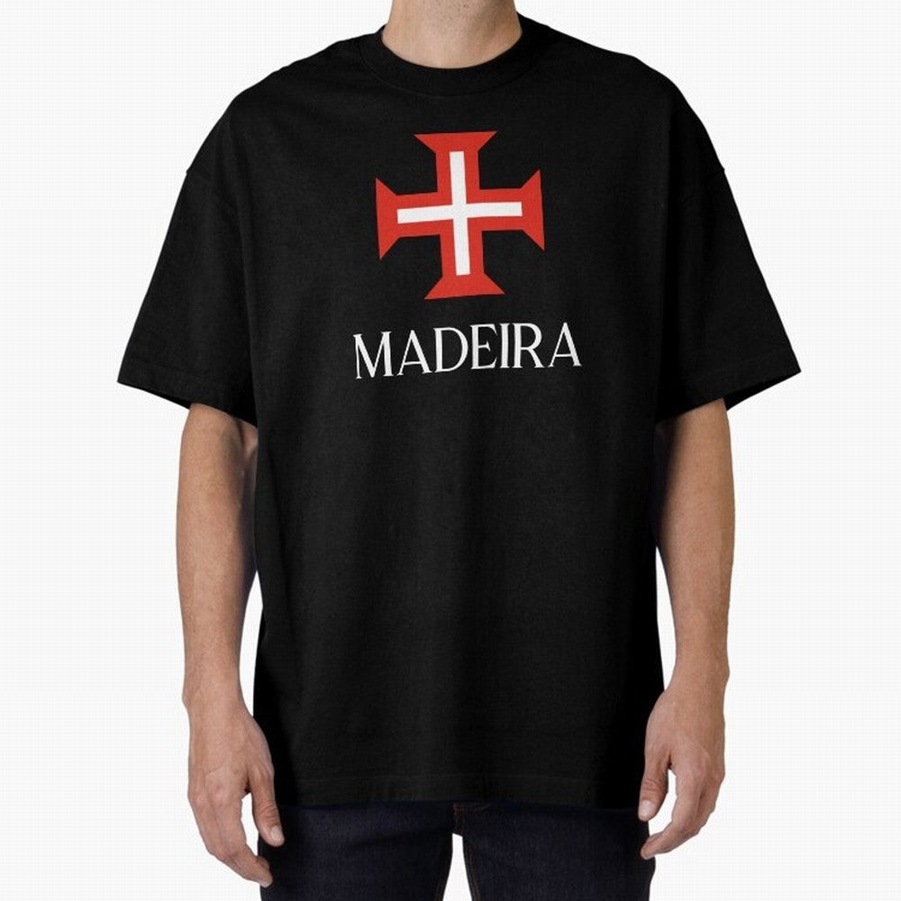 Madeira Oversized T-Shirt Celebrate Rivalries and Pride in Global Football Passion for FIFA World Cup 2026 USA Canada Mexico, Celebrating Messi, CR7 and Mbappe, England, France and Netherlands, Retro Football Energy, Iconic Rivalries, Trophy Chase