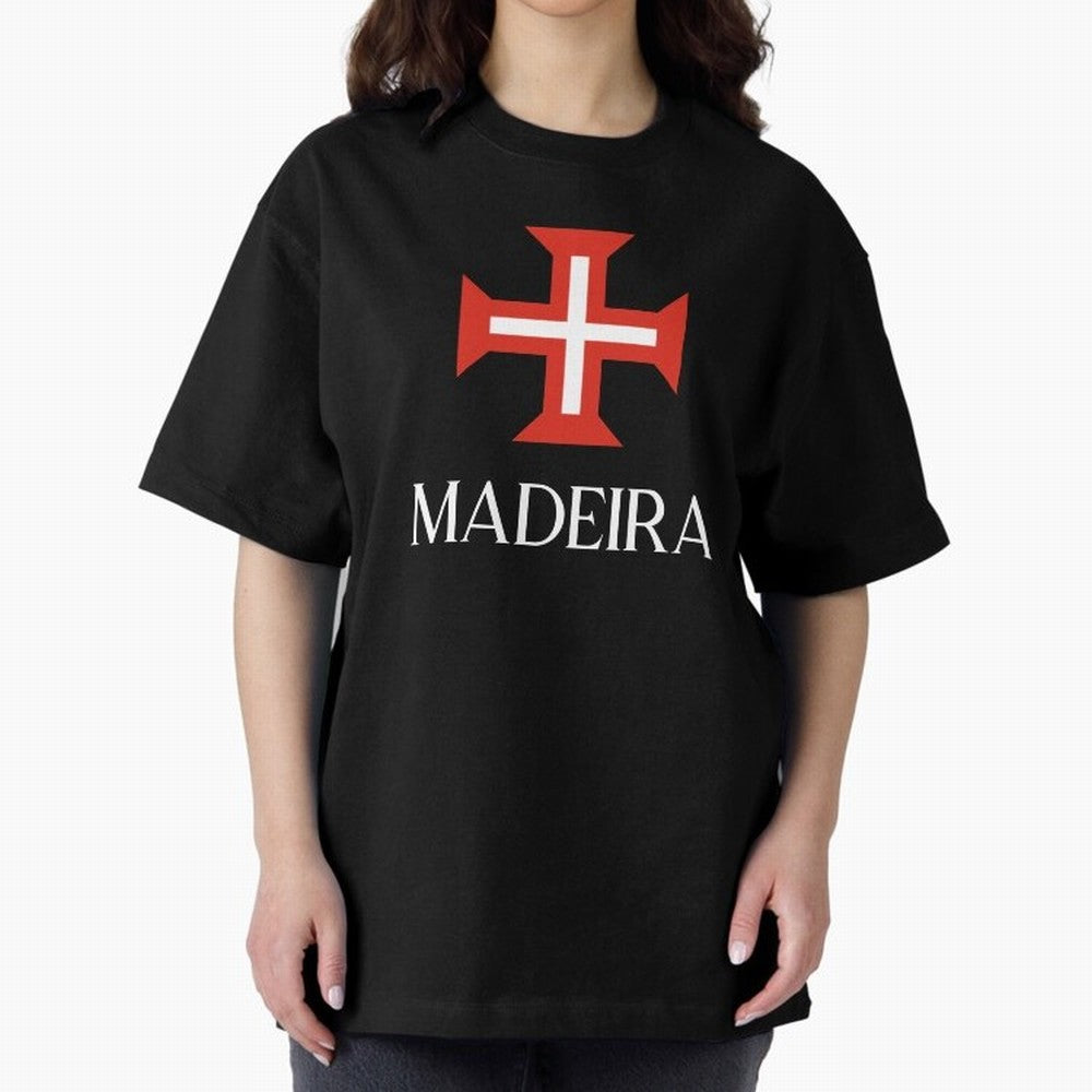 Madeira Oversized T-Shirt Celebrate Rivalries and Pride in Global Football Passion for FIFA World Cup 2026 USA Canada Mexico, Celebrating Messi, CR7 and Mbappe, England, France and Netherlands, Retro Football Energy, Iconic Rivalries, Trophy Chase