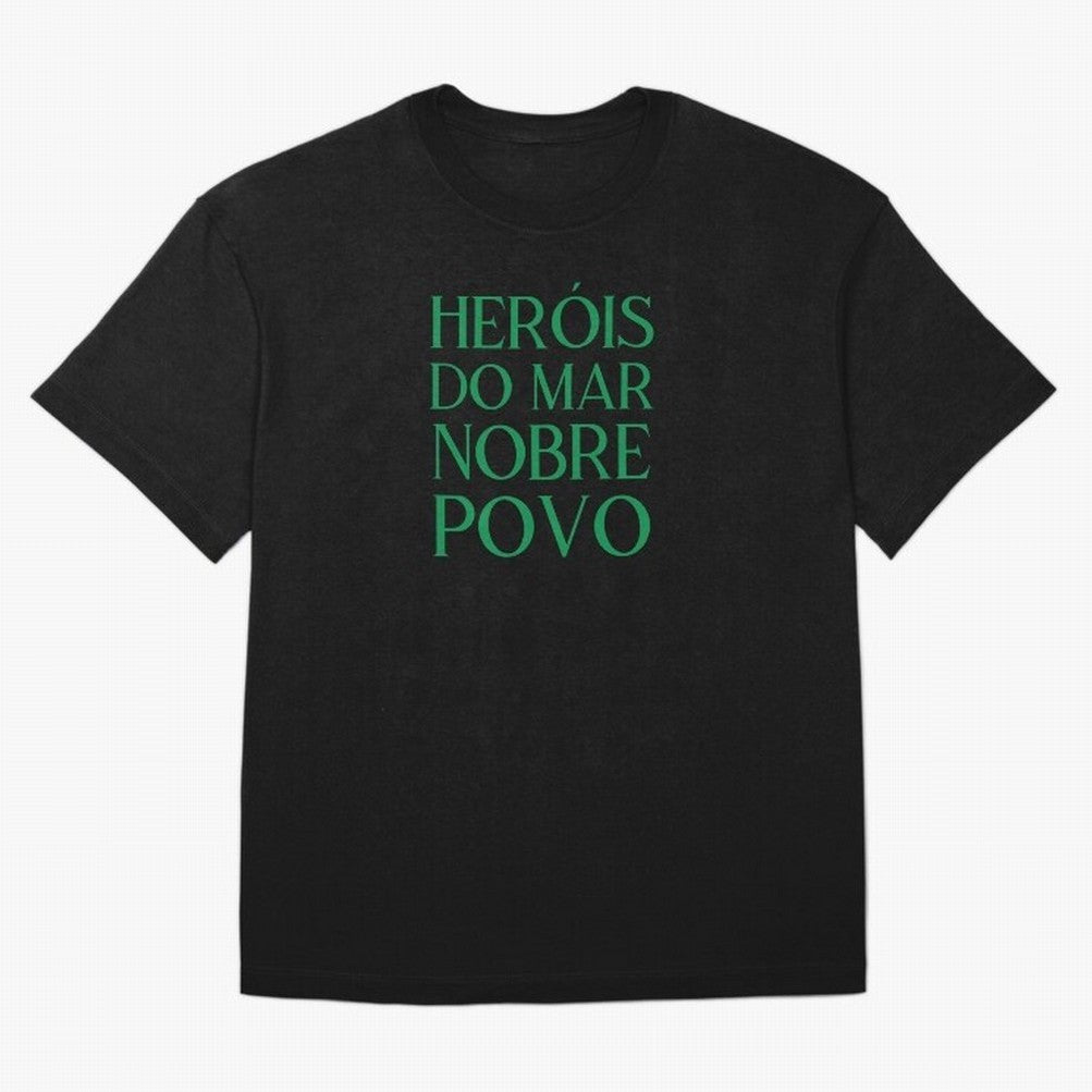 Her¨®is do Mar Nobre Povo green Oversized T-Shirt Feel the Heartbeat of FIFA World Cup 2026 USA Canada Mexico Capturing Messi, Neymar and Mbappe, France Energy, Stadium Memories, Football Loyalty, International Chants and Championship Tradition;