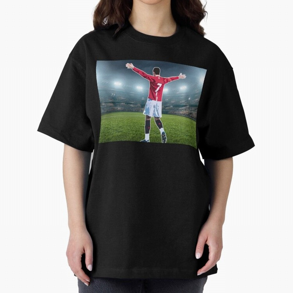 Ronaldo Oversized T-Shirt Celebrate the Biggest Stage of the FIFA World Cup 2026 Journey through Messi, CR7 and Mbappe Highlights, England and Germany Pride, Match Day Excitement, Supporter Culture, Golden Goals and Global Football Passion; Ideal