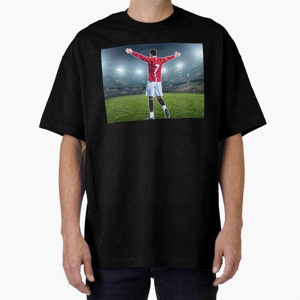Ronaldo Oversized T-Shirt Celebrate the Biggest Stage of the FIFA World Cup 2026 Journey through Messi, CR7 and Mbappe Highlights, England and Germany Pride, Match Day Excitement, Supporter Culture, Golden Goals and Global Football Passion; Ideal
