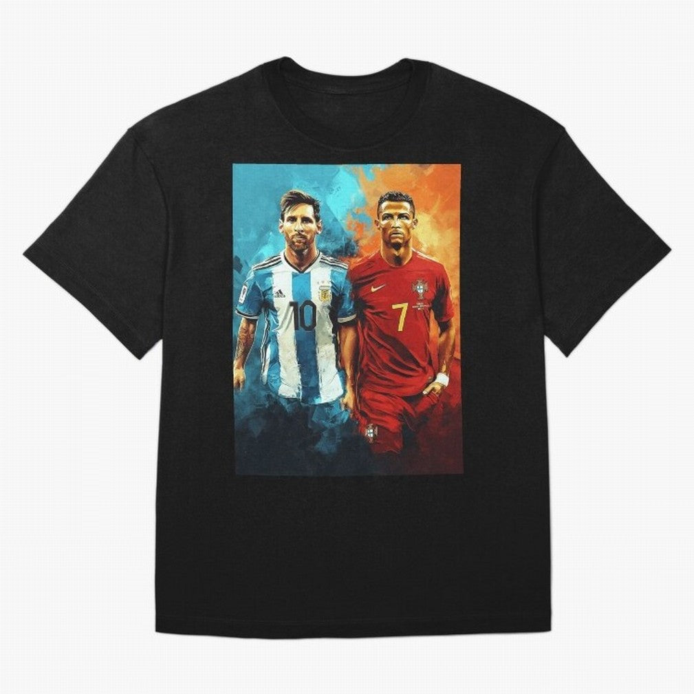 Lionel Messi and Cristiano Ronaldo Oversized T-Shirt Bring Global Tournament Vibes to the FIFA World Cup 2026 Journey through Neymar, Haaland and Cristiano Ronaldo Highlights, Netherlands Pride, Retro Football Energy, Iconic Rivalries, Trophy Chase