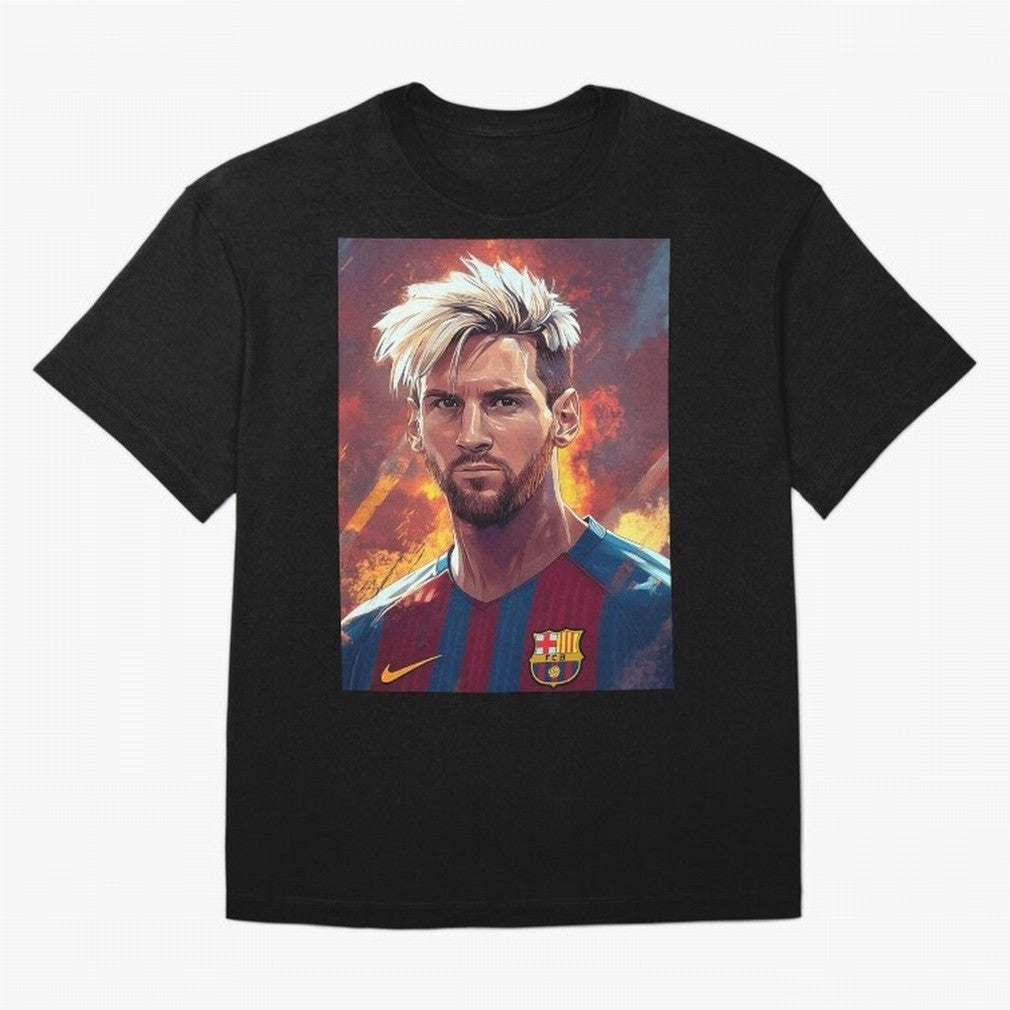 Lionel Messi Oversized T-Shirt Share Global Football Passion for FIFA World Cup 2026, Celebrating Neymar, England, France and Netherlands, Championship Spirit, Famous Goals, Roaring Crowds and International Football Unity; Created for Match Day