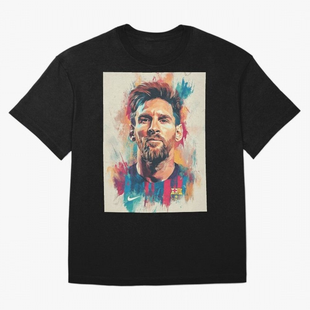 Lionel Messi Oversized T-Shirt Remember Iconic Moments from FIFA World Cup 2026 Group Stage Spirit, Capturing France, Mbappe and Neymar, Soccer Culture, Superstar Moments, National Team Dreams and Competitive Fire; Great for Supporters Who Love
